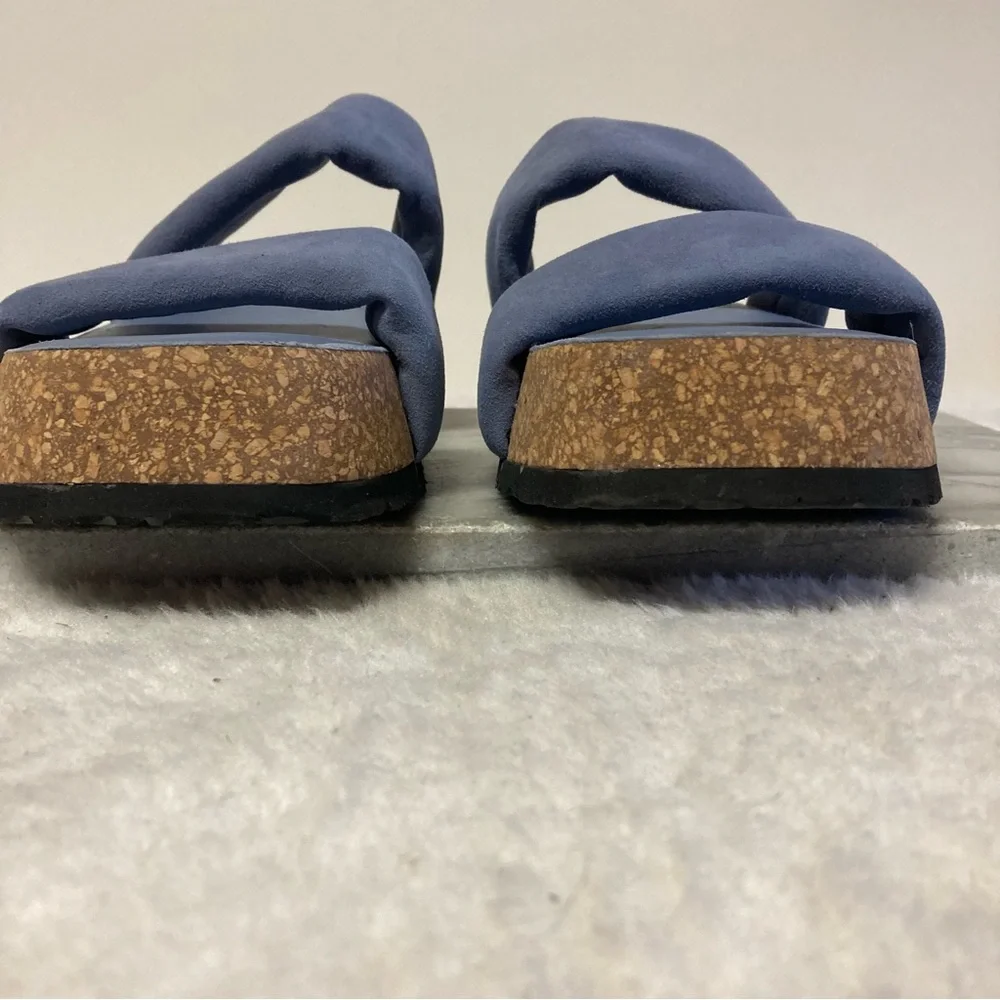 Free People Fairmont Platform Sandals Size 9 Blue New - Picture 5 of 11